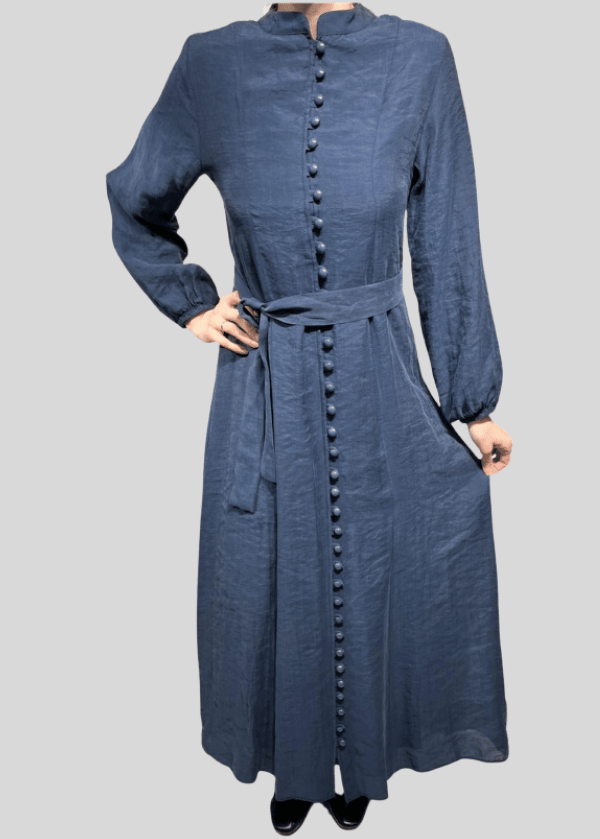 New Collection Beyza Lacivert  Elbise