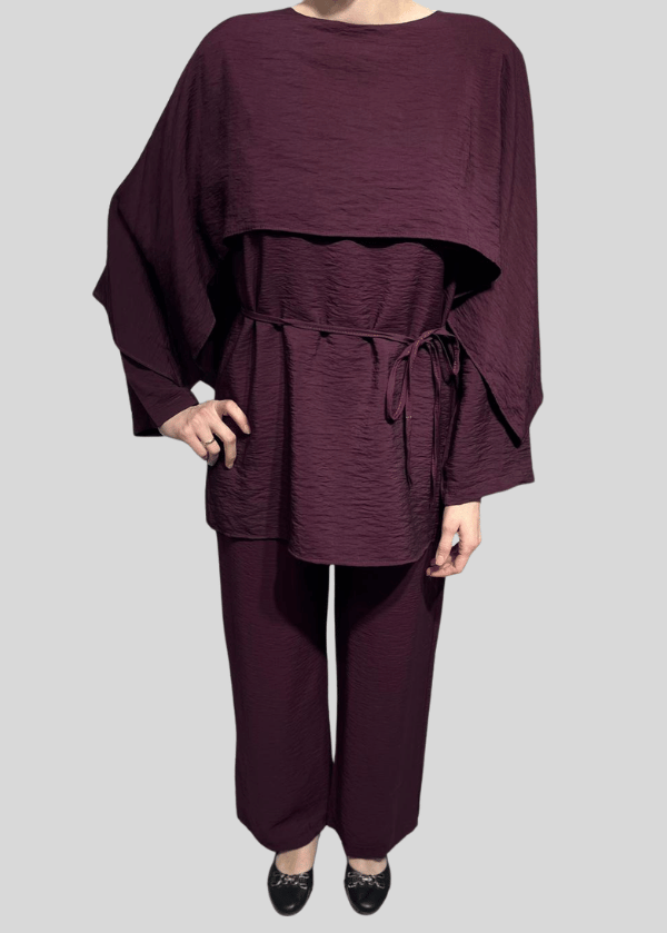 Eflin Mürdüm Pantolunlu Takım