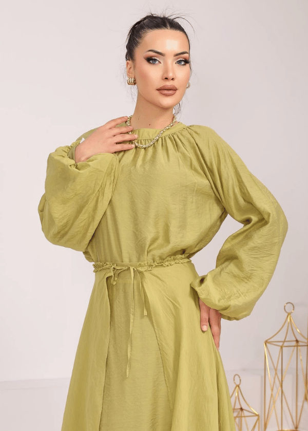 New Collection Yeşil Etekli Takım